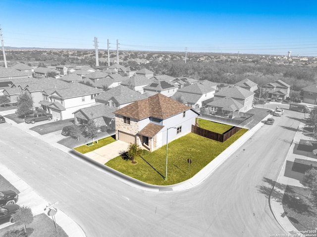 birds eye view of property