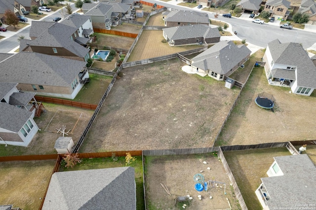 aerial view featuring a residential view