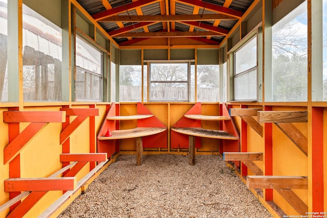 sunroom with a healthy amount of sunlight