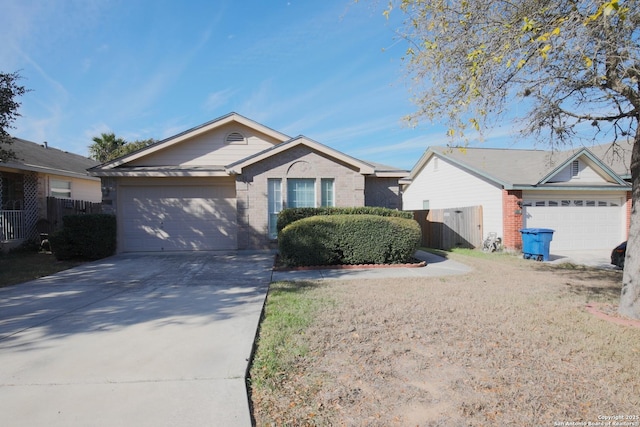 ranch-style house with a garage