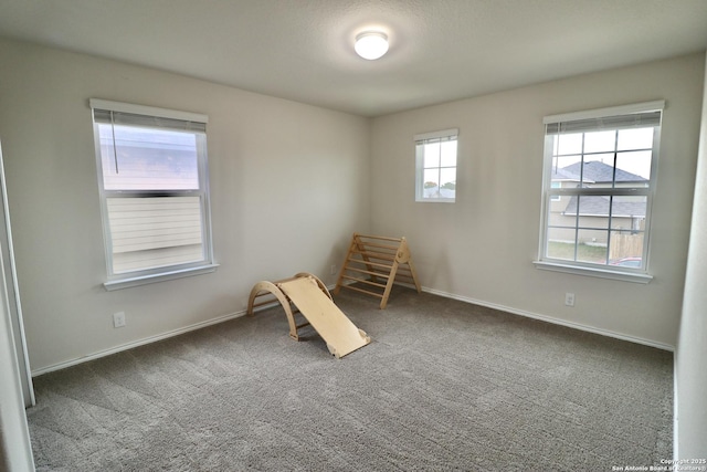 interior space featuring carpet floors