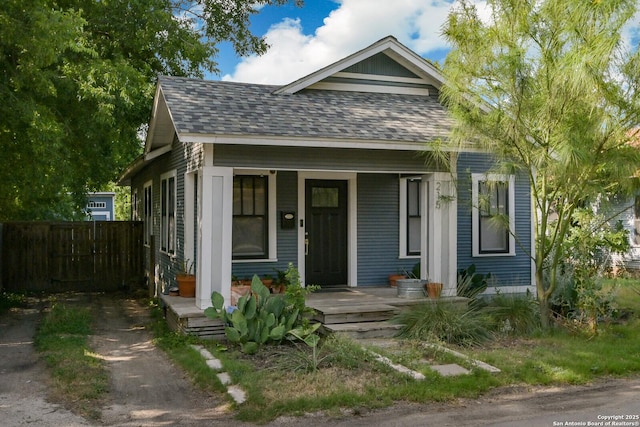 bungalow-style home featuring covered porch