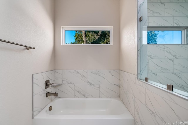 bathroom featuring a bathing tub