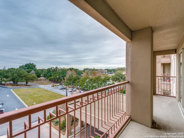 view of balcony