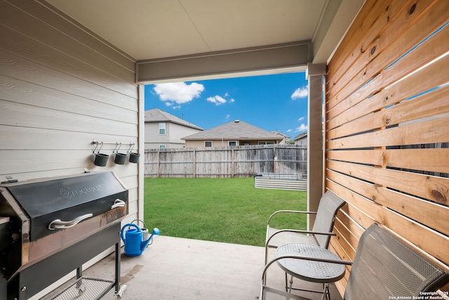 view of patio / terrace featuring area for grilling