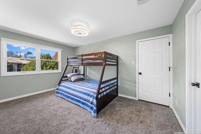 bedroom with carpet floors