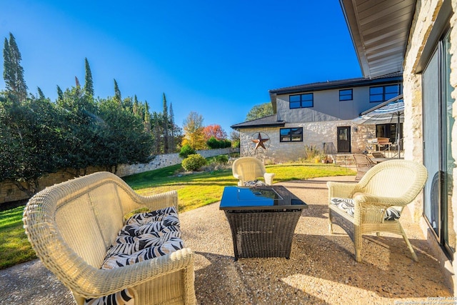 view of patio / terrace with outdoor lounge area