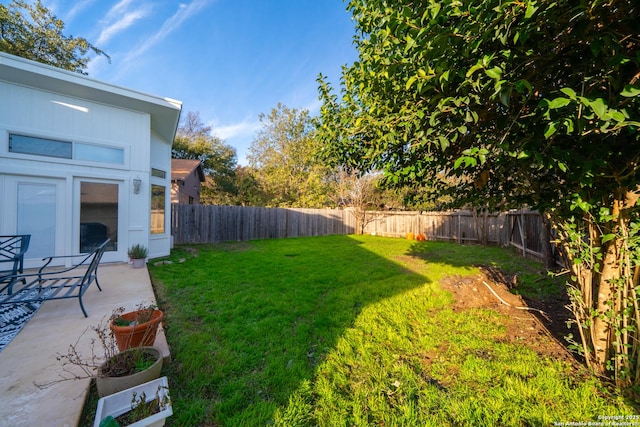 view of yard featuring a patio