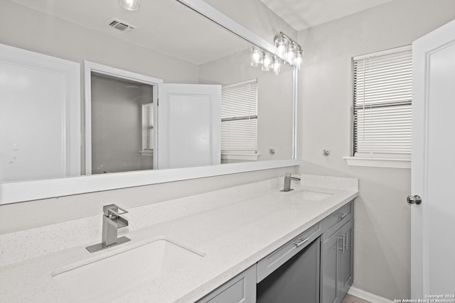 bathroom with vanity