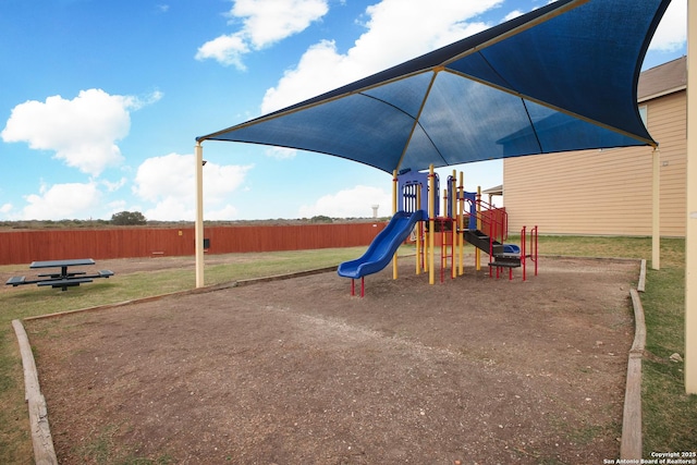 view of jungle gym