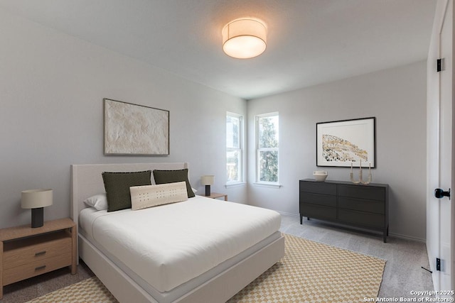 bedroom featuring carpet flooring