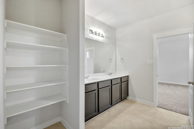 bathroom featuring vanity