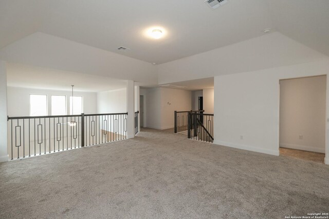 9314 Everly Crk, San Antonio, TX 78263 - unfurnished room featuring baseboards, visible vents, and light colored carpet