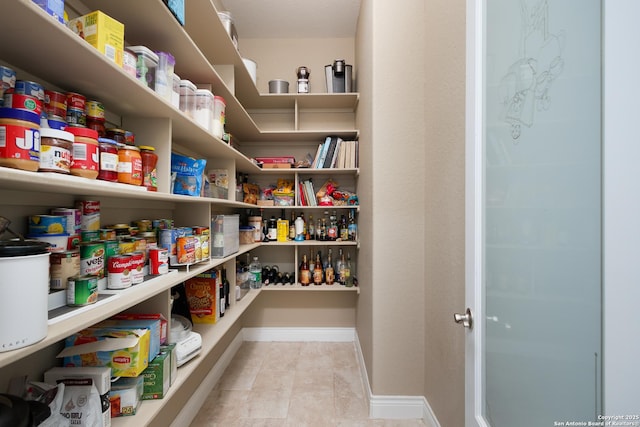 view of pantry