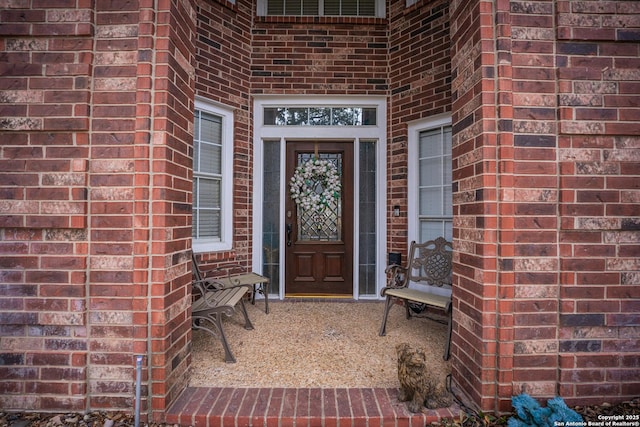 view of exterior entry