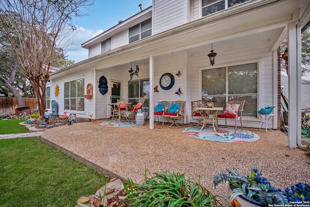 exterior space featuring a patio