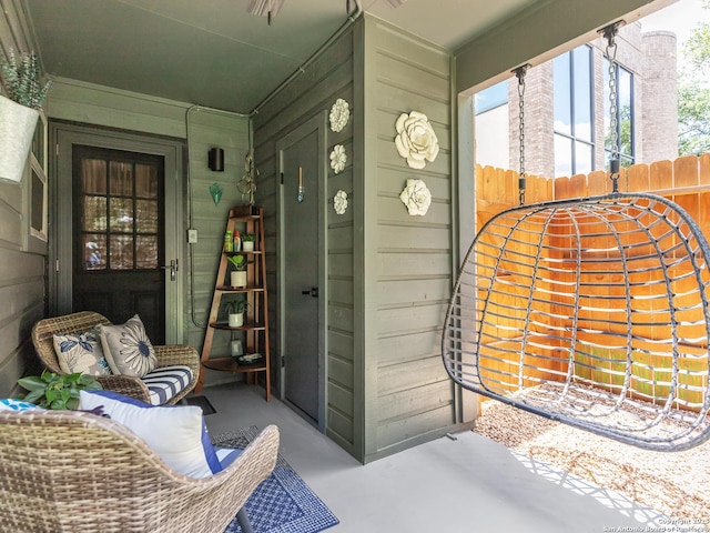 view of patio / terrace with a porch