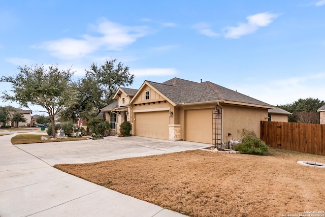 view of front of house featuring a garage