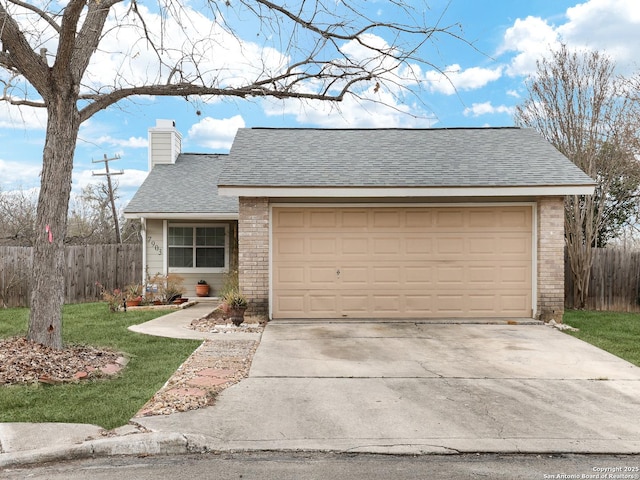 ranch-style house with a garage