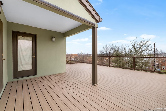 view of wooden terrace