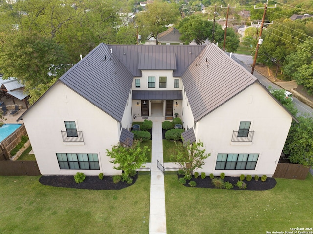 birds eye view of property