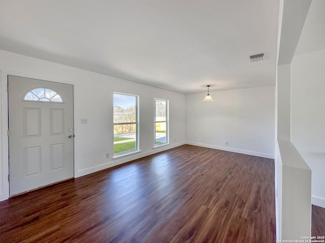 entryway featuring dark hardwood / wood-style floors