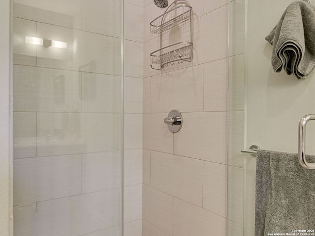 bathroom with walk in shower