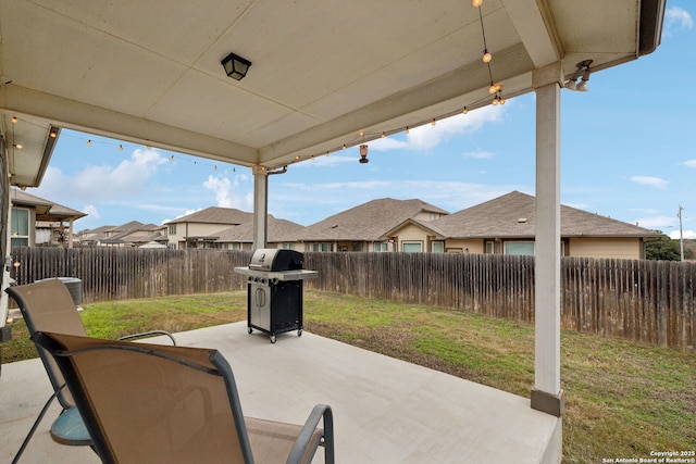 view of patio / terrace featuring grilling area