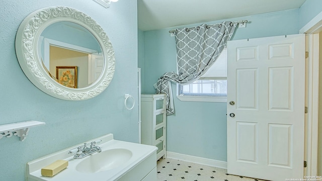 bathroom with vanity