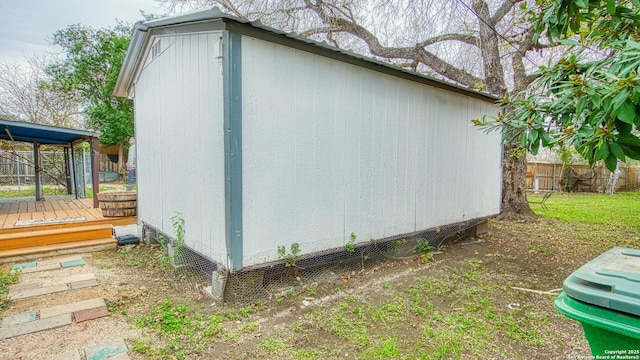 view of outbuilding