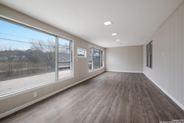 interior space featuring wood-type flooring