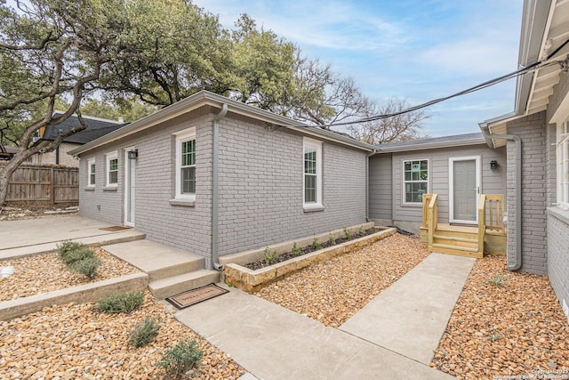 view of front of property with a patio