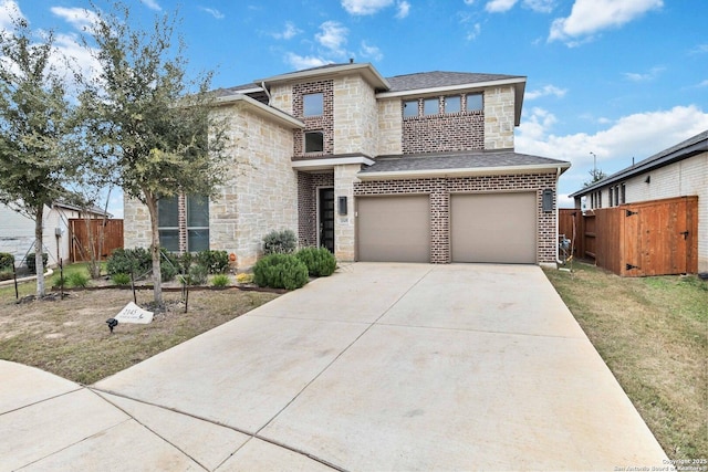 view of front of home featuring a garage