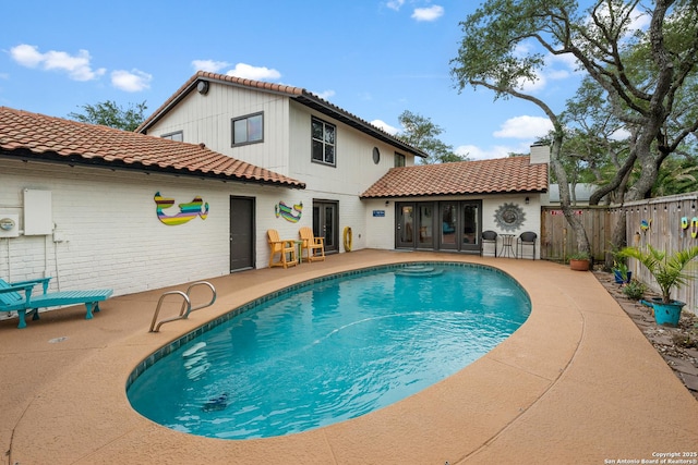 view of pool with a patio area