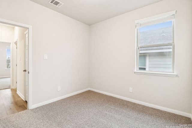 view of carpeted empty room