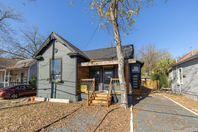 bungalow-style house with a porch