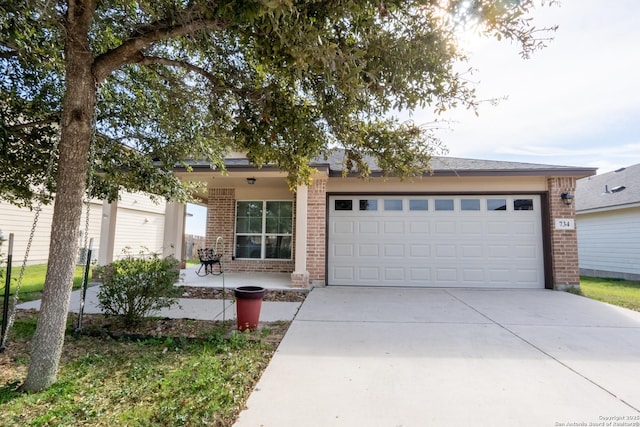 view of front of home featuring a garage