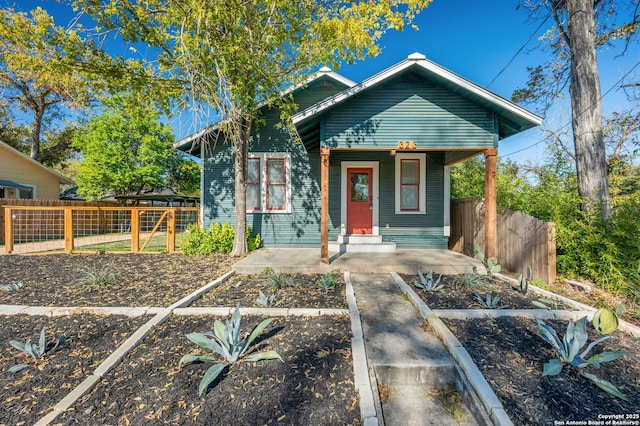 view of bungalow