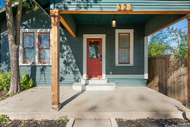 view of property entrance