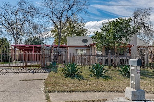 view of front of home