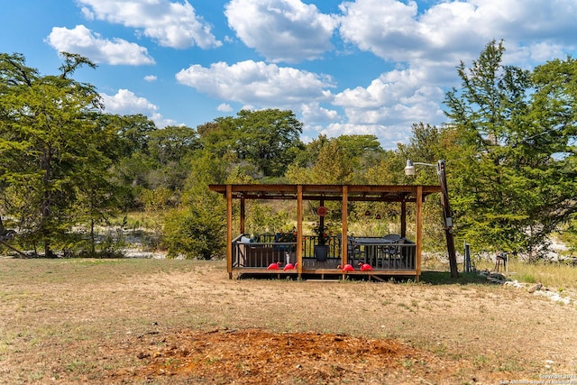 view of play area