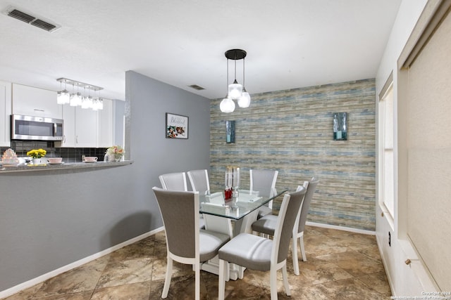 view of dining area