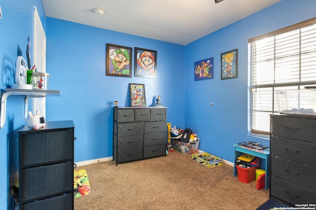 bedroom featuring carpet floors