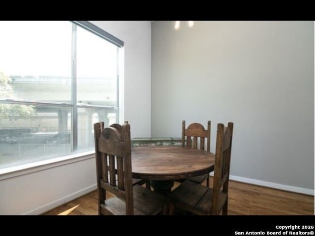 dining room featuring hardwood / wood-style flooring