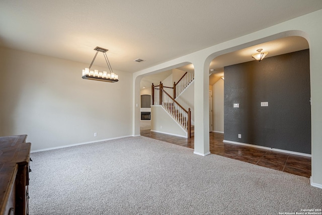 view of carpeted empty room