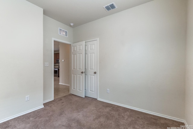 view of carpeted empty room