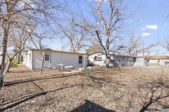 view of back of property