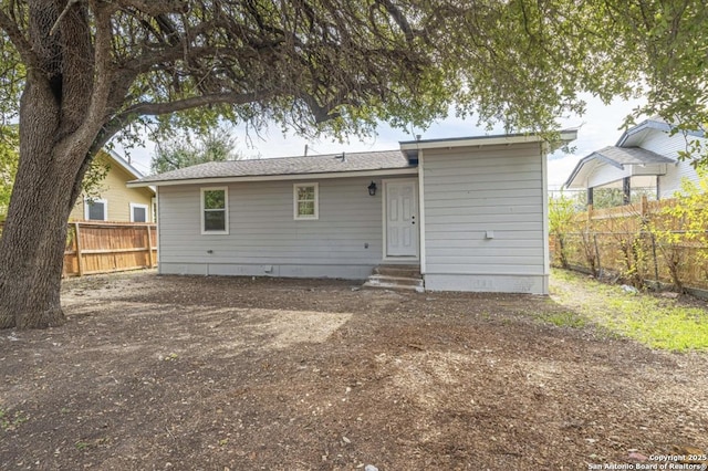 view of rear view of property