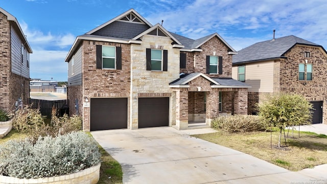 craftsman-style home featuring a garage