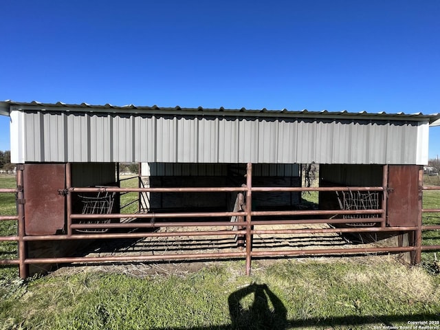 view of horse barn